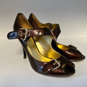 Guess Metallic Patent Leather High Heels